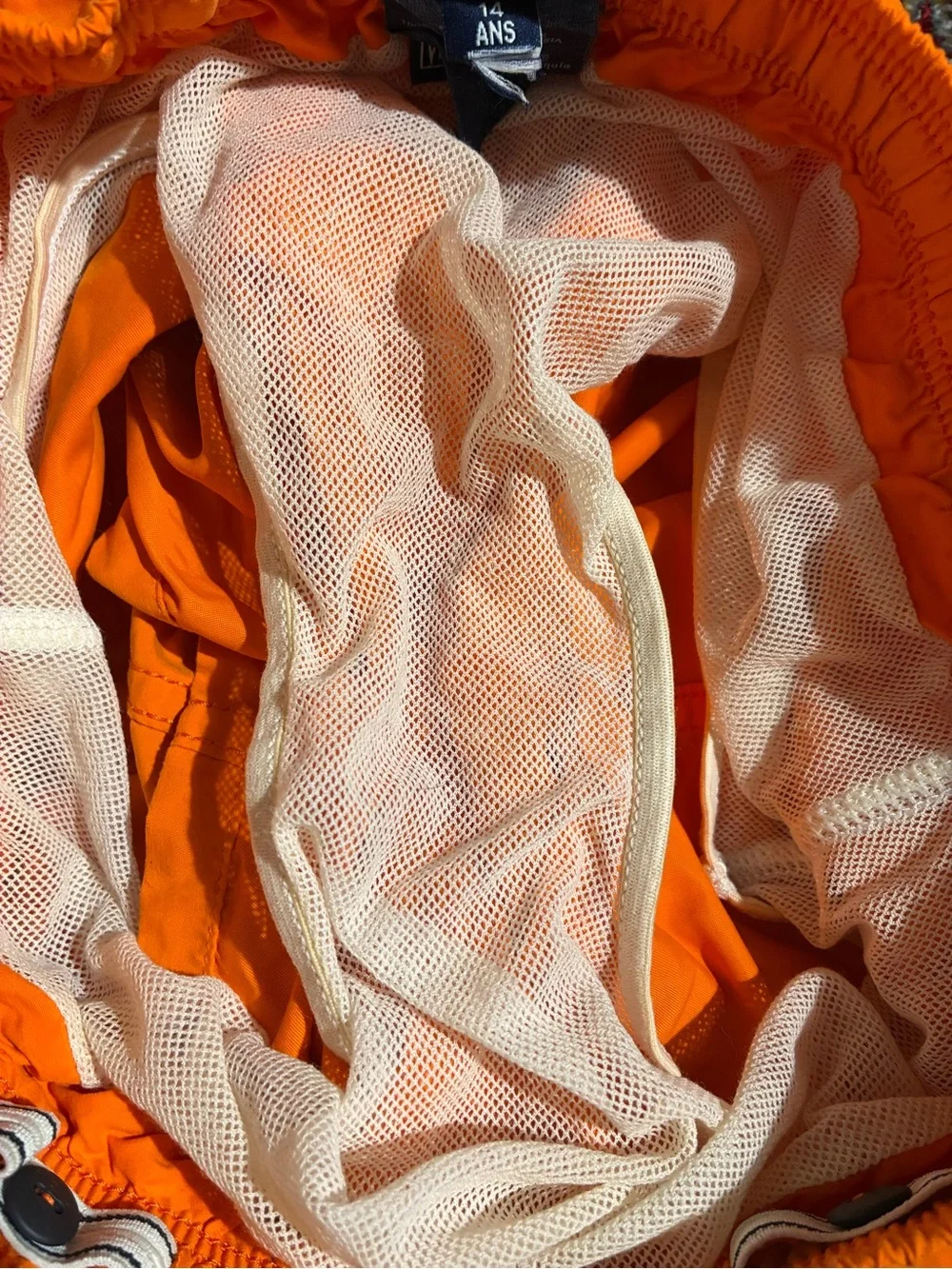 Vilebrequin Swim Trunks Orange Sea Turtle